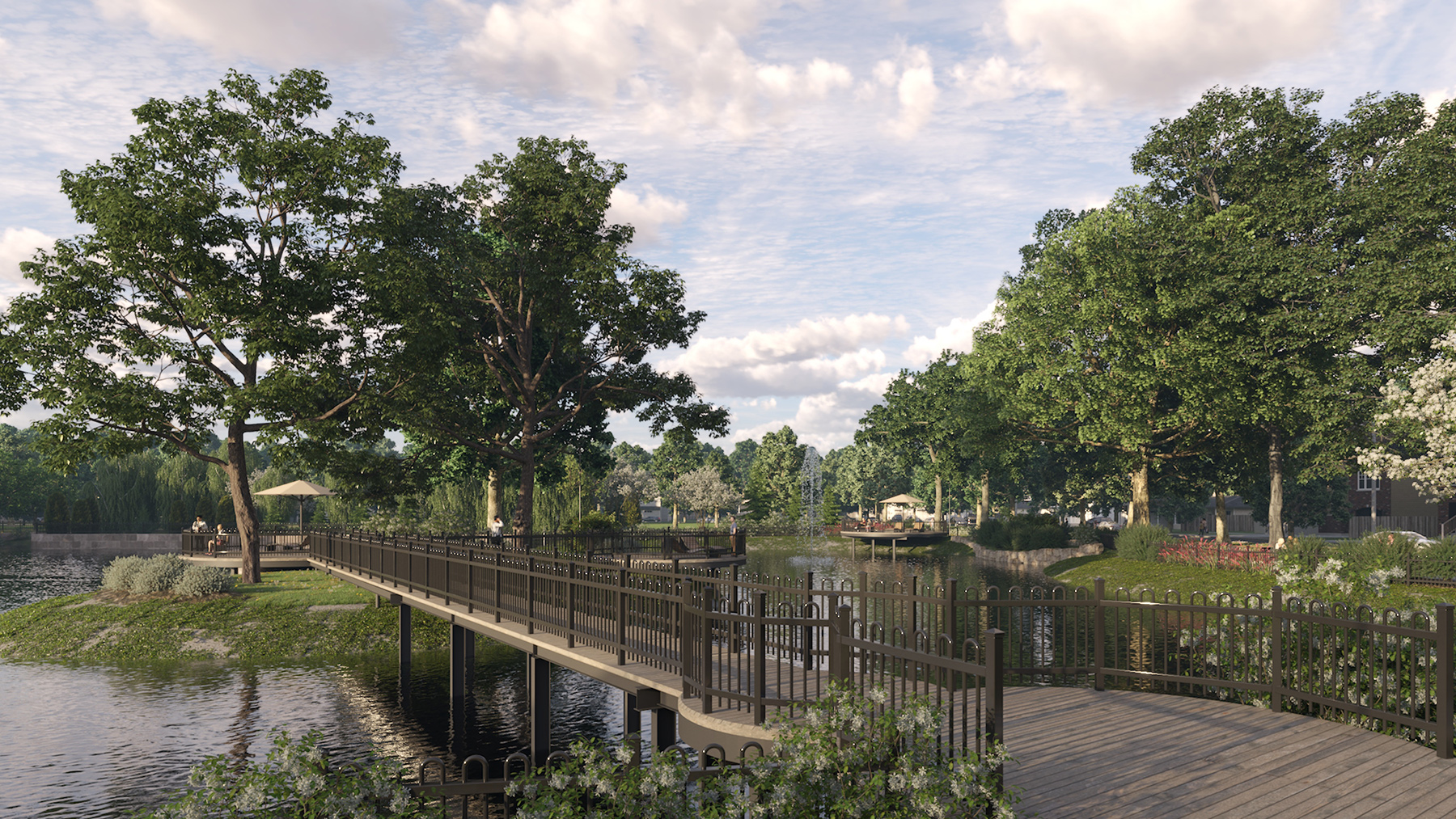 Parc central, Ville Deux-Montagnes, Dyotte Déom Paysage, visite virtuelle, arhitecte paysagiste, Montréal, Québec