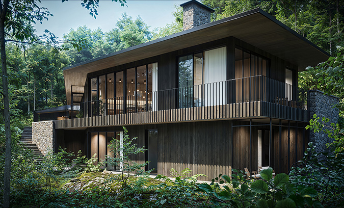 Résidence des lacs, Toronto, Aarchitecture 3d, Nathalie Thibodeau Architecte, image 3d photoréaliste